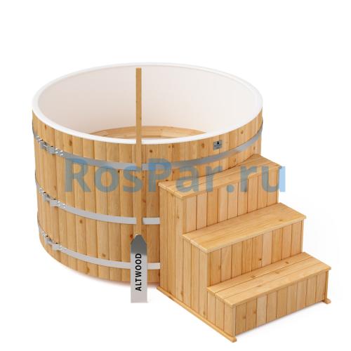 Фурако круглая «COMFORT» из лиственницы с пластиковой вставкой с электроподогревом 1700 мм