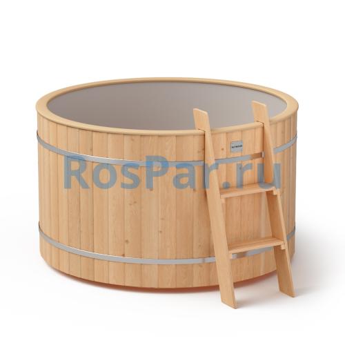 Круглая купель «ORIGINAL» с пластиковой вставкой диаметр 1450 мм высота 900 мм