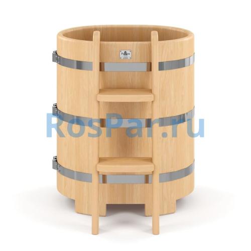 Овальная купель «PREMIUM» из кедра длина 1000 мм ширина 780 мм высота 1150 мм