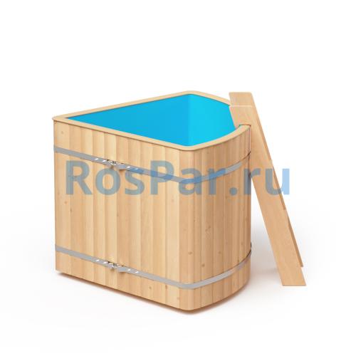 Угловая купель «ORIGINAL» с пластиковой вставкой длина 1100 мм ширина 1100 мм высота 900 мм