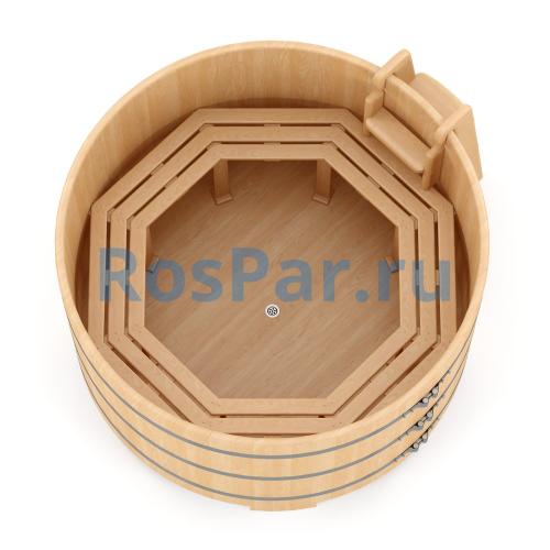 Круглая купель «PREMIUM» из кедра диаметр 1700 мм высота 1150 мм