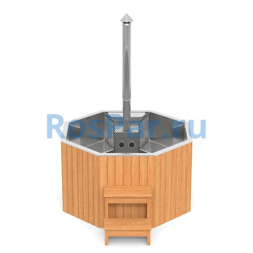 Фурако «PREMIUM Октагон» из нержавеющей стали со встроенной печью 2150 мм