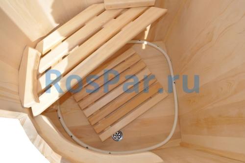 Кедровая бочка двухместная «Профессиональная» с парогенератором «SteamLux»