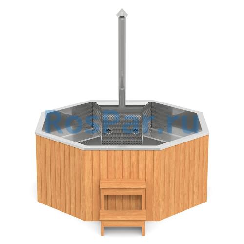 Фурако «PREMIUM Октагон» из нержавеющей стали со встроенной печью 2350 мм