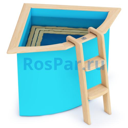 Угловая купель «COMFORT» из полипропилена длина 1300 мм ширина 1300 мм высота 1000 мм