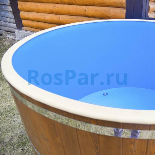 Круглая купель «COMFORT» из лиственницы с термопластиковой вставкой диаметр 2000 мм