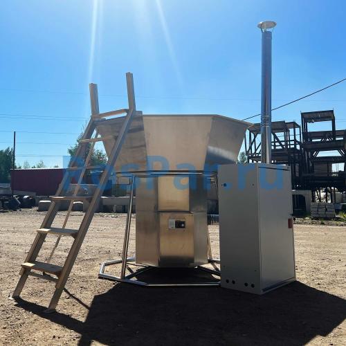 Банный чан «PREMIUM NEO STEEL» на подставке с газовой горелкой 1750 мм