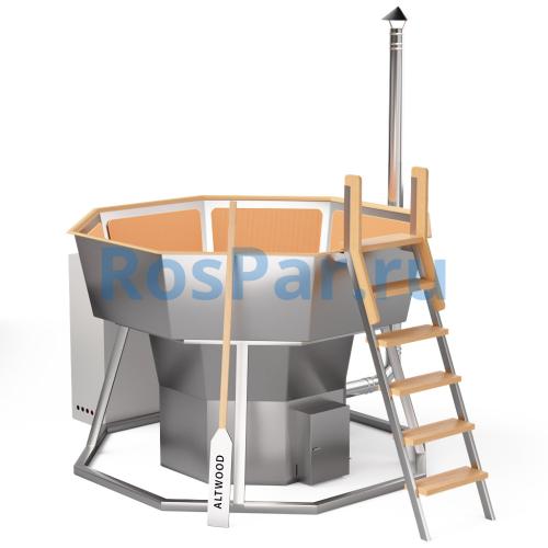 Банный чан «PREMIUM NEO STEEL» на подставке с газовой горелкой 2150 мм