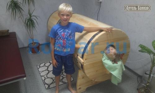 Кедровая бочка горизонтальная «Профессиональная»