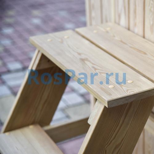 Прямоугольная купель «PREMIUM» из лиственницы с вставкой из нержавеющей стали длина 1200 мм ширина 780 мм высота 1150 мм