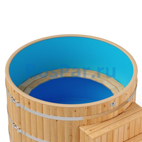Фурако круглая «COMFORT» из лиственницы с пластиковой вставкой с электроподогревом 1700 мм