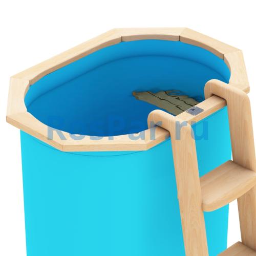 Овальная купель «COMFORT» из полипропилена длина 1200 мм ширина 780 мм высота 1000 мм