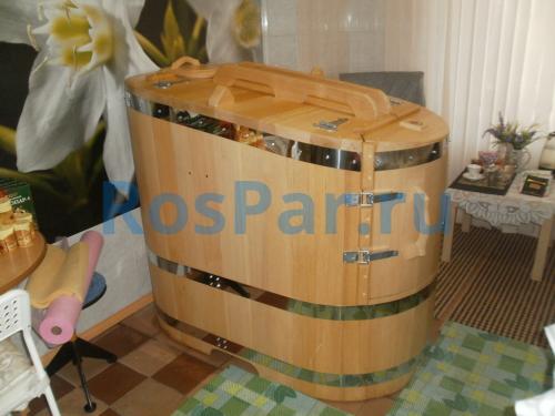 Кедровая бочка полулежачая «Классическая»