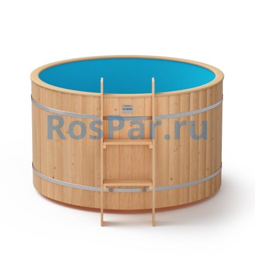 Круглая купель «ORIGINAL» с пластиковой вставкой диаметр 1450 мм высота 900 мм