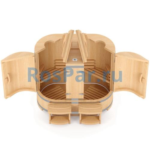 Кедровая бочка двухместная «Профессиональная»