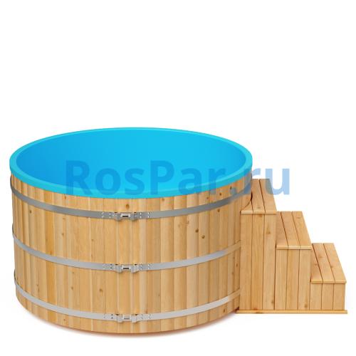 Фурако круглая «COMFORT» из лиственницы с термопластиковой вставкой с электроподогревом 2000 мм