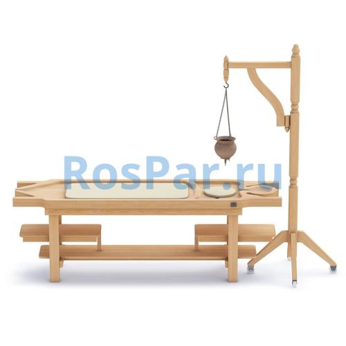 Аюрведический массажный стол Дхара Пати из кедра