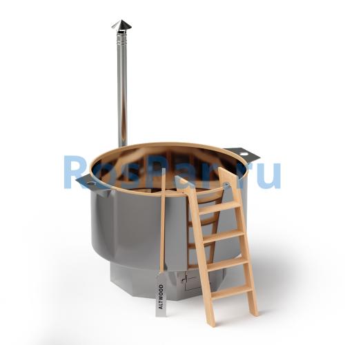 Банный чан КРУГЛЫЙ «Сибирский знахарь» диаметр 1900 мм высота 1250 мм, глубина чаши 850 мм