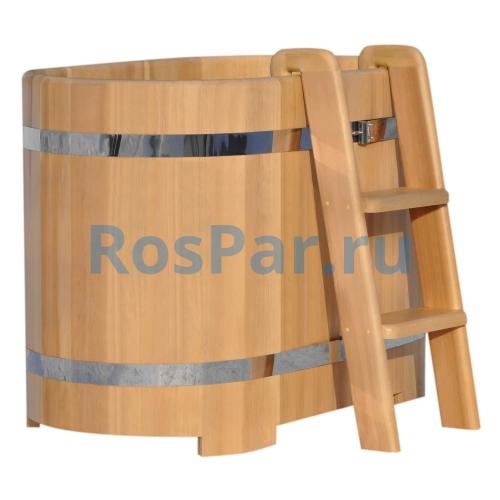 Овальная купель «PREMIUM» из кедра длина 1400 мм ширина 780 мм высота 1150 мм