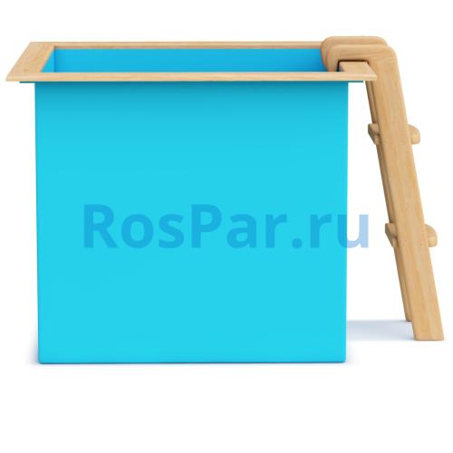 Квадратная купель «COMFORT» из полипропилена длина 1300 мм ширина 1300 мм высота 1000 мм