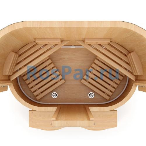 Кедровая бочка двухместная «Профессиональная»