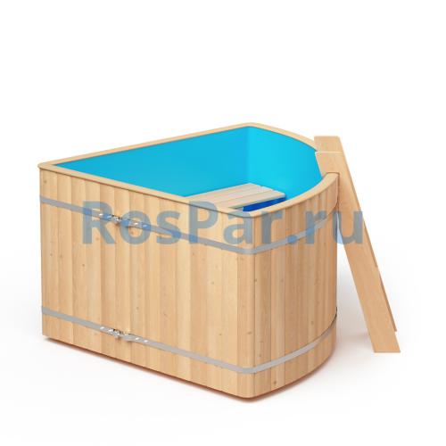 Угловая купель «ORIGINAL» с пластиковой вставкой длина 1500 мм ширина 1500 мм высота 900 мм