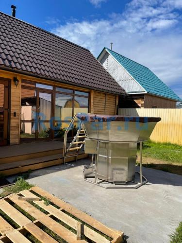 Банный чан «PREMIUM NEO STEEL» на подставке с газовой горелкой 1750 мм