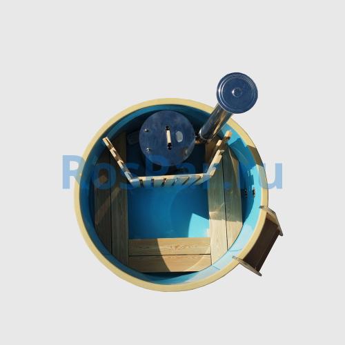 Фурако круглая «ORIGINAL» с пластиковой вставкой со встроенной печью 1500 мм