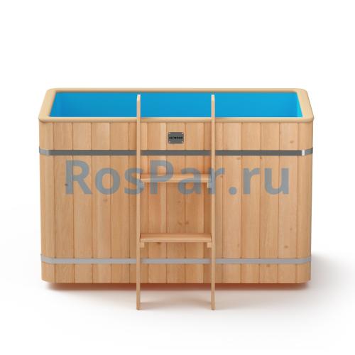 Прямоугольная купель «ORIGINAL» с пластиковой вставкой длина 1400 мм ширина 780 мм высота 900 мм