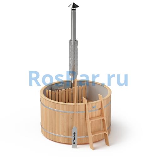 Фурако круглая «ORIGINAL» с пластиковой вставкой со встроенной печью 1500 мм