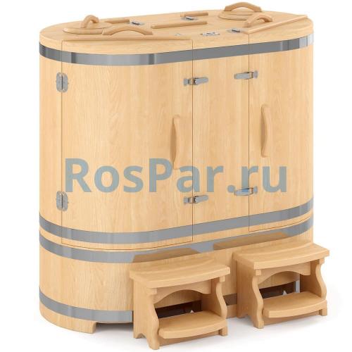 Кедровая бочка двухместная «Классическая»