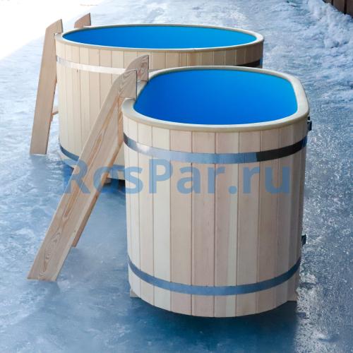 Овальная купель «ORIGINAL» с пластиковой вставкой длина 1200 мм ширина 780 мм высота 900 мм