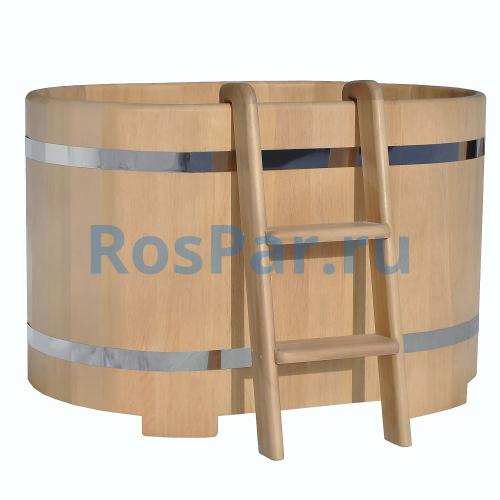 Овальная купель «PREMIUM» из кедра длина 1400 мм ширина 780 мм высота 1150 мм