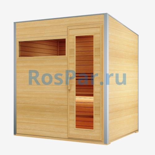 Уличная модульная трехместная сауна «COMFORT» с электрической печью