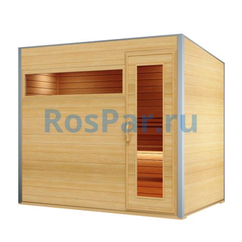 Уличная модульная четырехместная сауна «COMFORT» с электрической печью