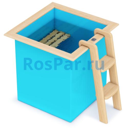 Квадратная купель «COMFORT» из полипропилена длина 1000 мм ширина 1000 мм высота 1000 мм