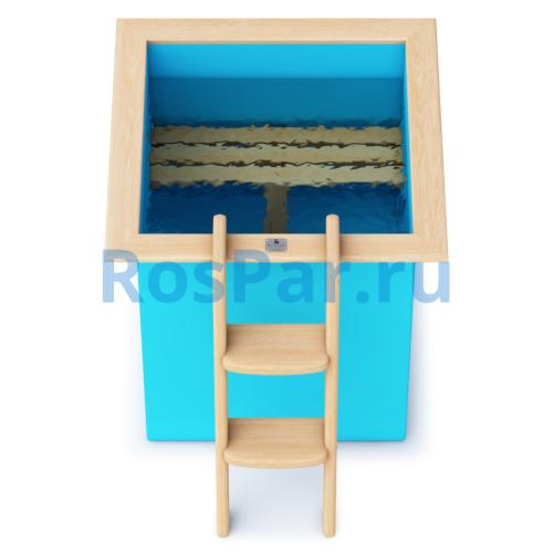 Квадратная купель «COMFORT» из полипропилена длина 1000 мм ширина 1000 мм высота 1000 мм