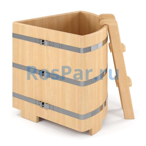 Угловая купель «PREMIUM» из кедра длина 1500 мм ширина 1500 мм высота 1150 мм