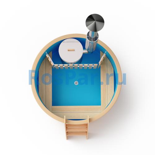 Фурако круглая «ORIGINAL» с пластиковой вставкой со встроенной печью 1500 мм