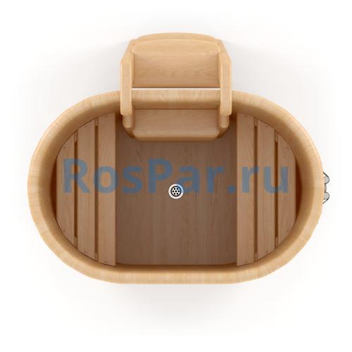 Овальная купель «PREMIUM» из кедра длина 1200 мм ширина 780 мм высота 1150 мм