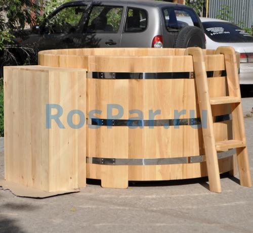 Фурако круглая «PREMIUM» из кедра с электроподогревом 1800 мм