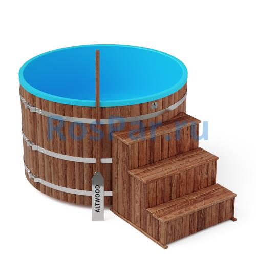 Фурако круглая «COMFORT» из лиственницы с термопластиковой вставкой с электроподогревом 1700 мм