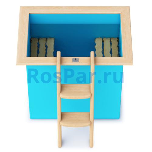 Прямоугольная купель «COMFORT» из полипропилена длина 1200 мм ширина 780 мм высота 1000 мм