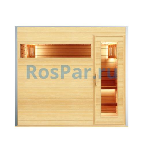 Уличная модульная четырехместная сауна «COMFORT» с электрической печью
