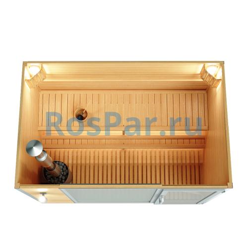 Уличная модульная четырехместная сауна «PREMIUM» с дровяной печью