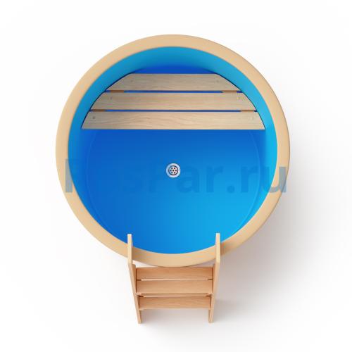 Круглая купель «ORIGINAL» с пластиковой вставкой диаметр 1000 мм высота 900 мм