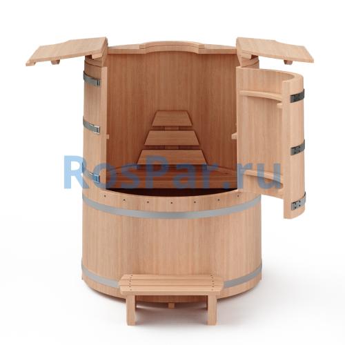 Кедровая бочка «Бондарная Premium» с парогенератором «SteamLux»