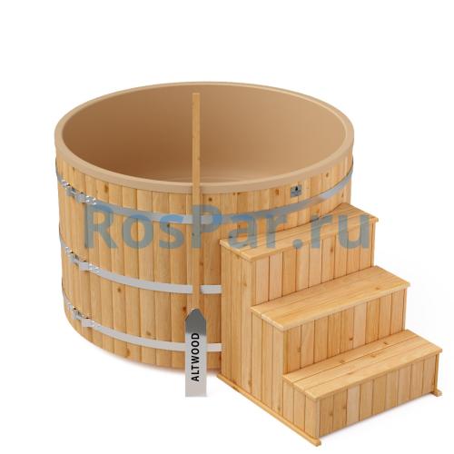 Фурако круглая «COMFORT» из лиственницы с термопластиковой вставкой с электроподогревом 1700 мм