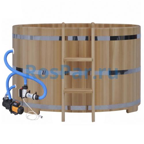 Фурако круглая «PREMIUM» из кедра с электроподогревом 1800 мм