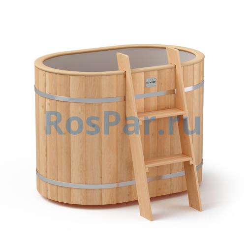 Овальная купель «ORIGINAL» с пластиковой вставкой длина 1200 мм ширина 780 мм высота 900 мм